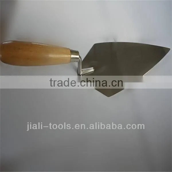 Hot ! Bricklaying trowel with wooden handle,carbon steel blade