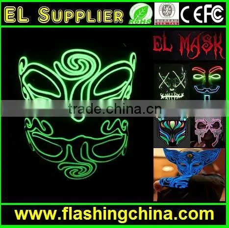 Flashing EL Wire Mask led mask for wholesale