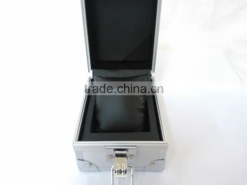 Aluminium Metal Watch Travel Case Jewellery Organiser Storage Display Box