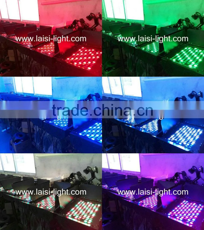 72pcs 3W led wall washer light RGBW or white color led light for tv studio
