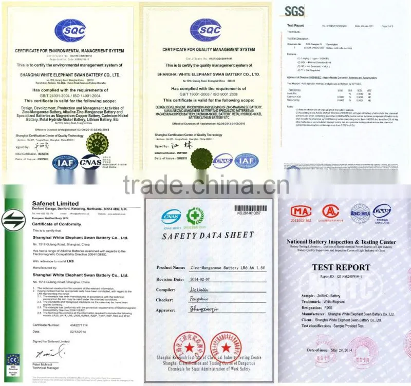 1.5V White Elephant Brand R20P D UM-1 Heavy Duty Battery (OEM accepted)