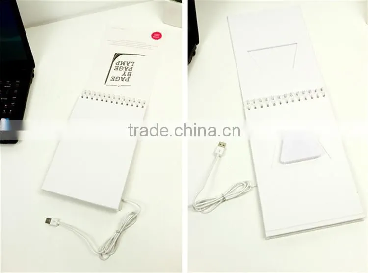 Creative Fashionable turn page calendar USB led lamp