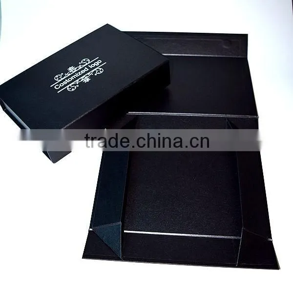 Custom made folding box new design with ribbon Luxury gift box