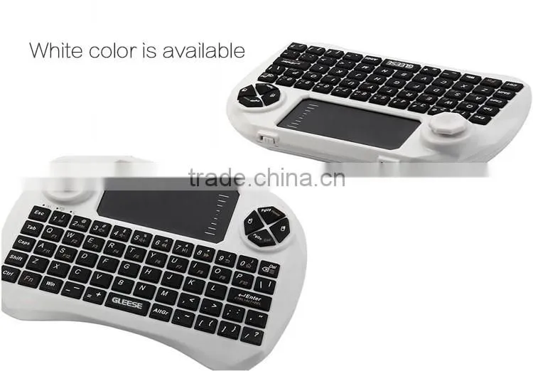 GLEESE 2.4G RF multi-function mini Wireless logitech Keyboard for android tv box with hebrew version