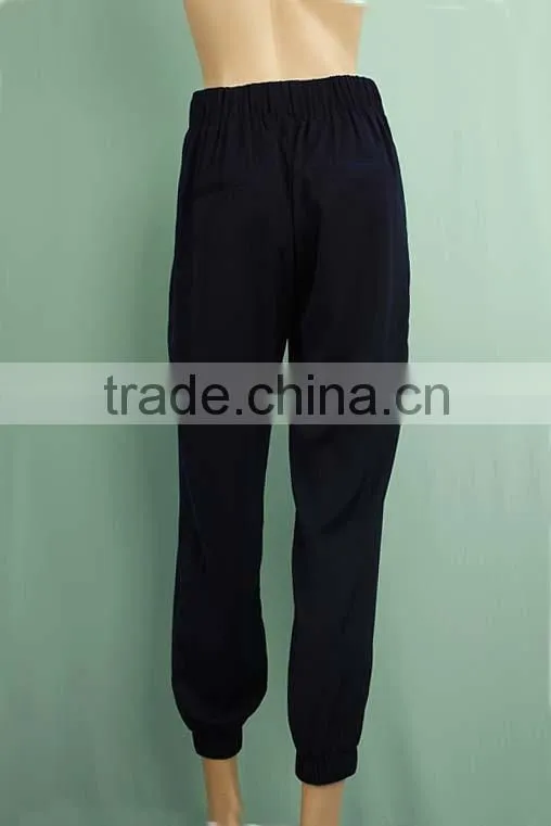 Women casual wear plain dyed ladies wholesale sweatpants DP150832603