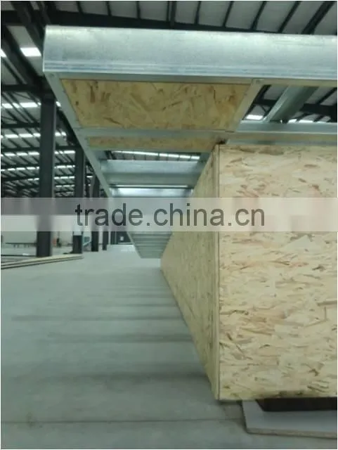 light steel structure sloped roof for container house