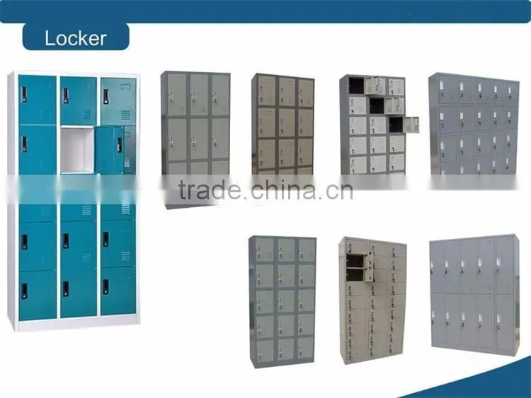 five doors steel wardrobe Clother locker Colorful locker