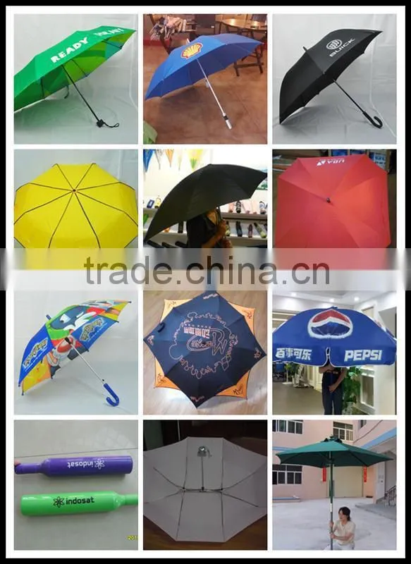China Umbrella Advertising Light Weight Aluminum Shaft Folded Umbrella