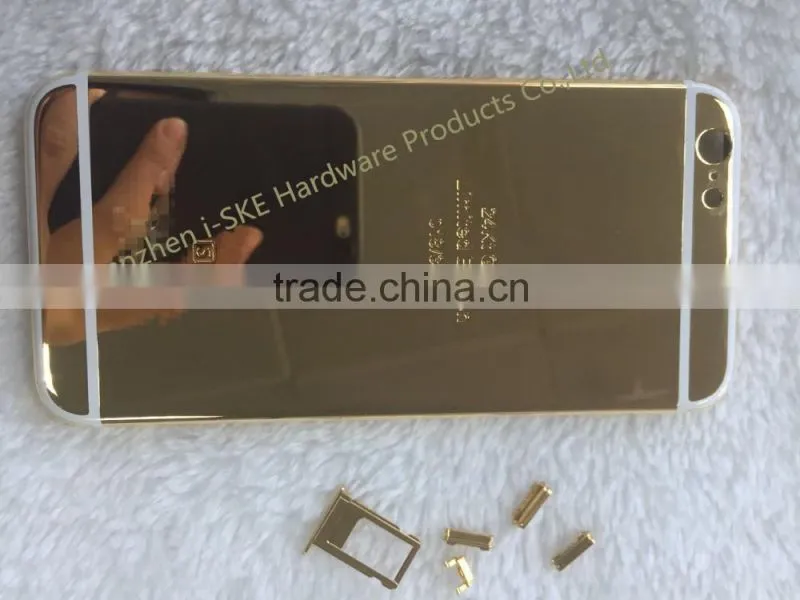 24kt gold housing replacement For iPhone 6s back housing cover