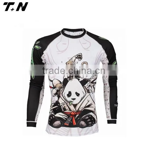 popular fitness blank compression jersey for men