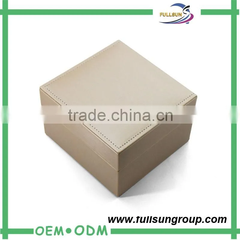 Latest style coated watch box leather