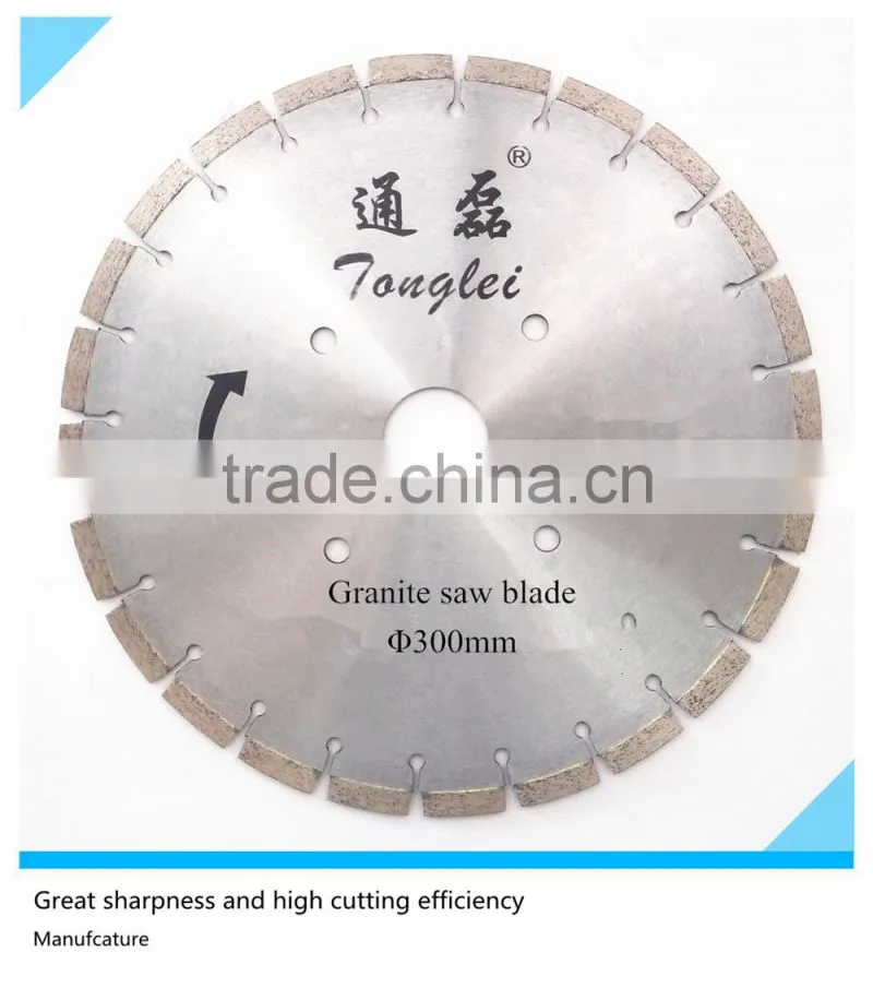 300mm synthetic cutting granite long teeth 12 inch diamond blade