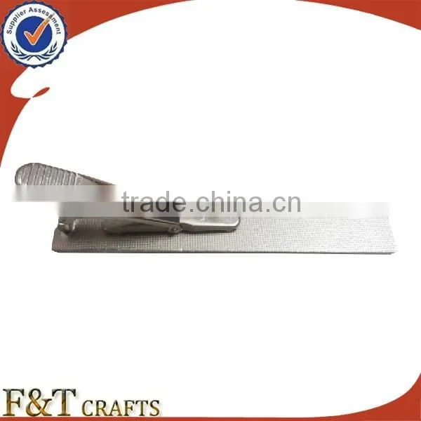 Fashion plating pearl nickle metal tie bar for your desgin