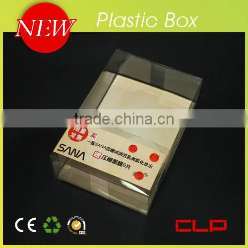 Clear plastic box for playing cards