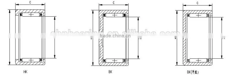 Miniature Bearing Drawn Cup Needle Roller Bearing HK0306