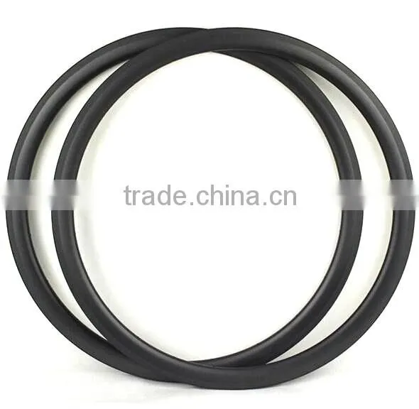 Wholesale 700C tubular/clincher carbon bicycle wheels carbon disc wheels Road/TT front wheel, carbon disc wheel for fixed gear