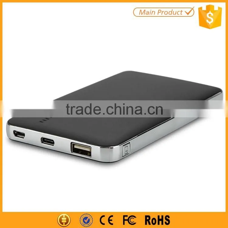 2016 new products type c qc2.0 power bank 8000mah