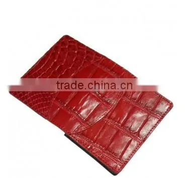 Crocodile leather card clip wallet SCRCW-012