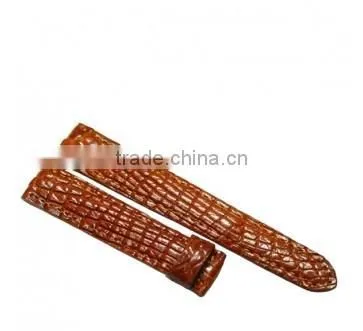 Crocodile leather watchband SCRWC-005
