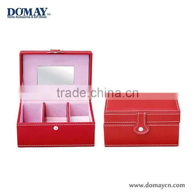 high end handmade leatherette jewelry box, packaging box