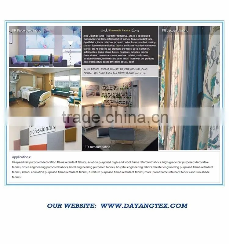 100% Inherently flame retardant textile