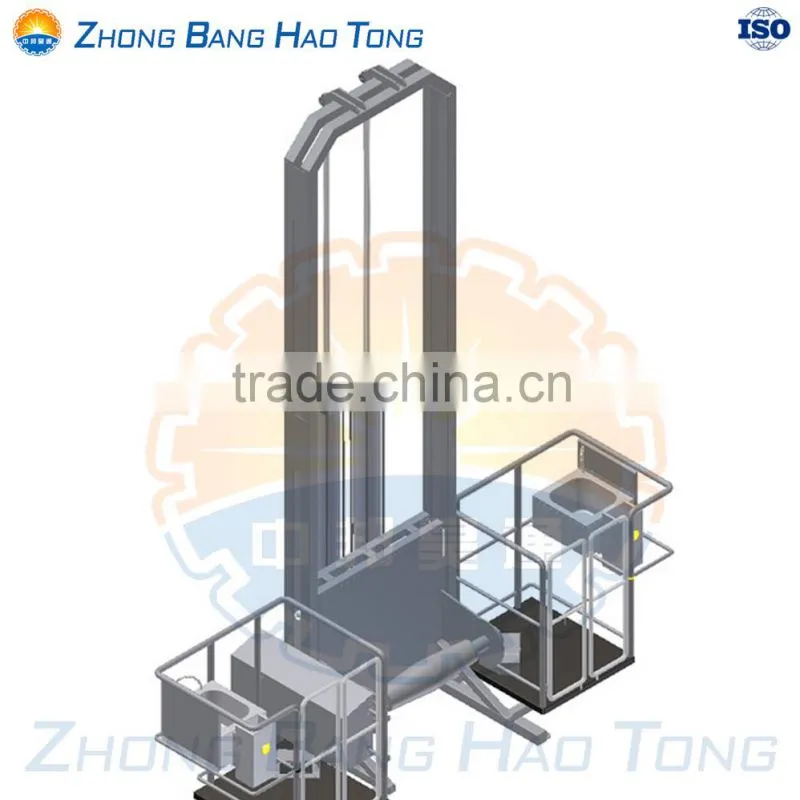 Pneumatic Cattle Reverse Ritual Killing Box for cattle slaughtering machine line