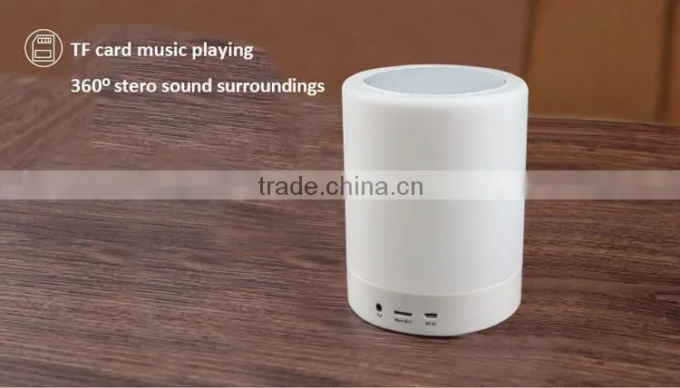 New Design 2016 with TF card colorful speaker subwoofer bluetooth speaker led bulb