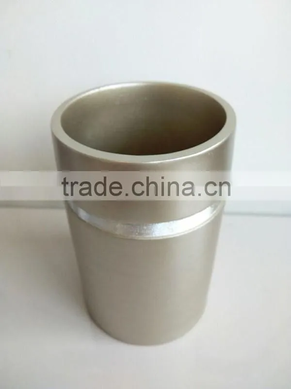 Factory wholesale Brushed Ceramic Bath Accessories Set Holder 4 pcs : tumbler, soap dish, dispenser, toothbrush holder
