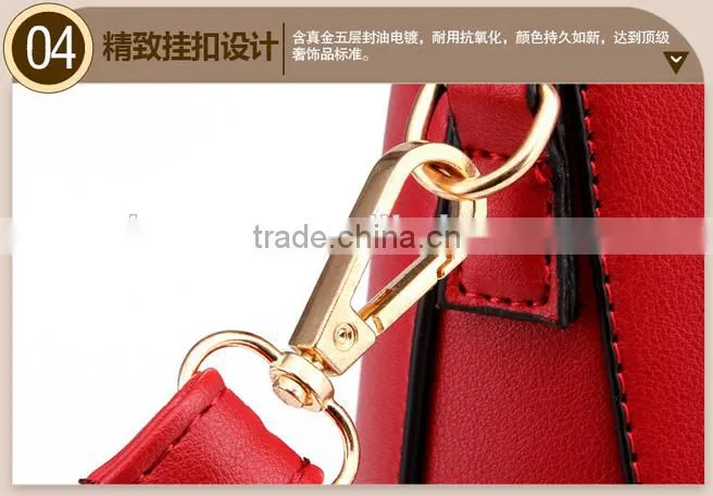 Factory price PU lady hand bag women leather shoulder bag