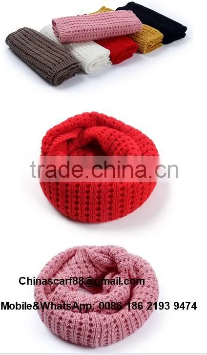 Cheap hollow knitted wool scarves wholesale