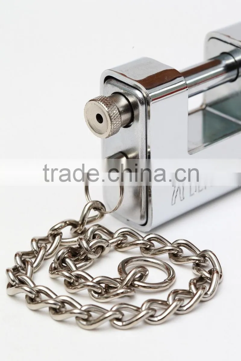 Heavy type Kaba Key with Steel Chain Amour Plated Rectangular Padlock