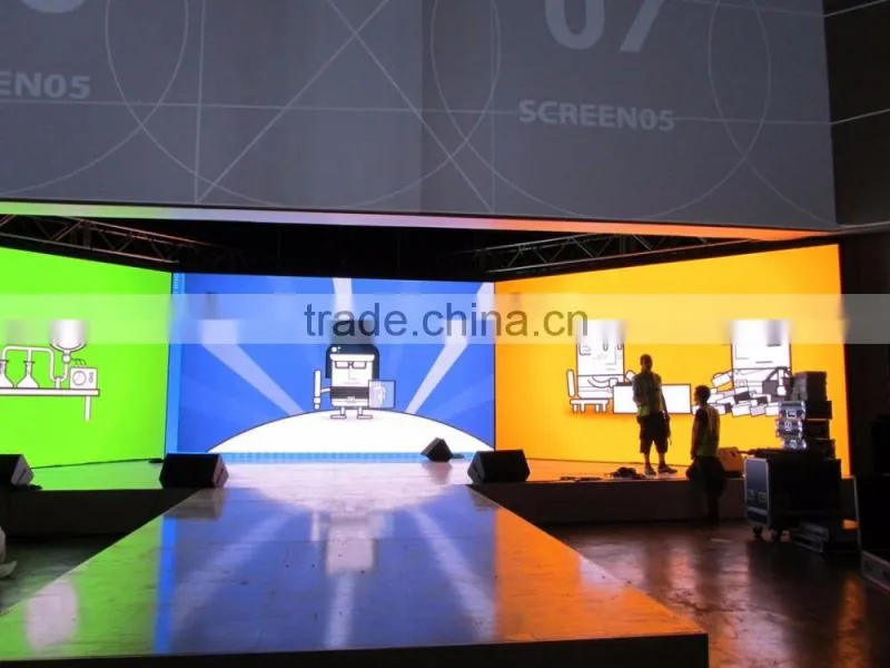 P5 Indoor Full Color Led Video Wall Display Panels , Stage Background Led Screen