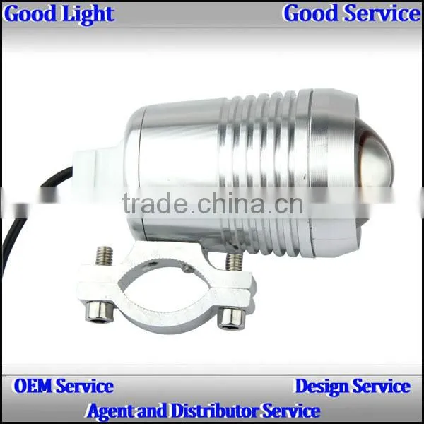 ovovs Top quality 12W silver C-ree led motorcycles lamp 12V with spot light