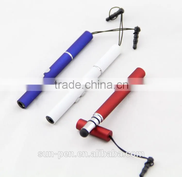 mini 2 in 1 flashlight touch screen pen for promotion