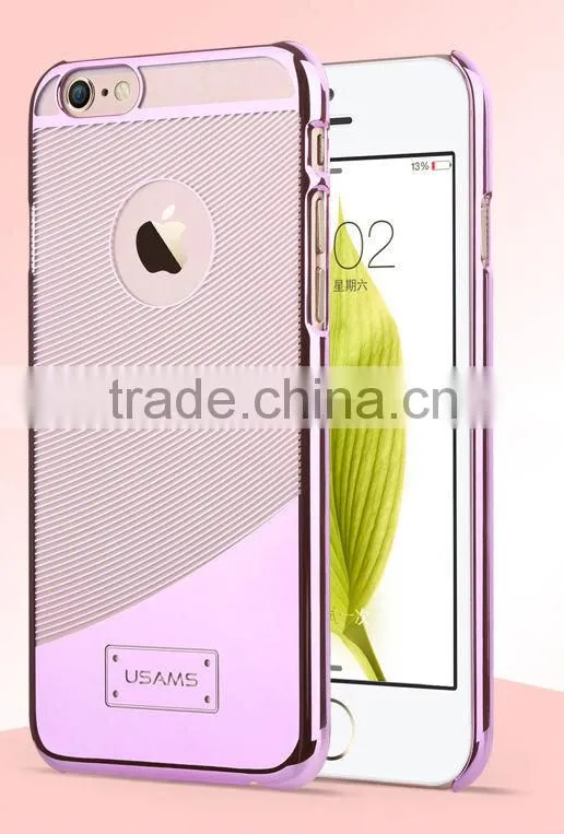 USAMS Brand Colorful hot plating cover for apple iphone6