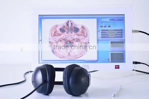 Touuch screen 3D NLS health analyzer in computer style