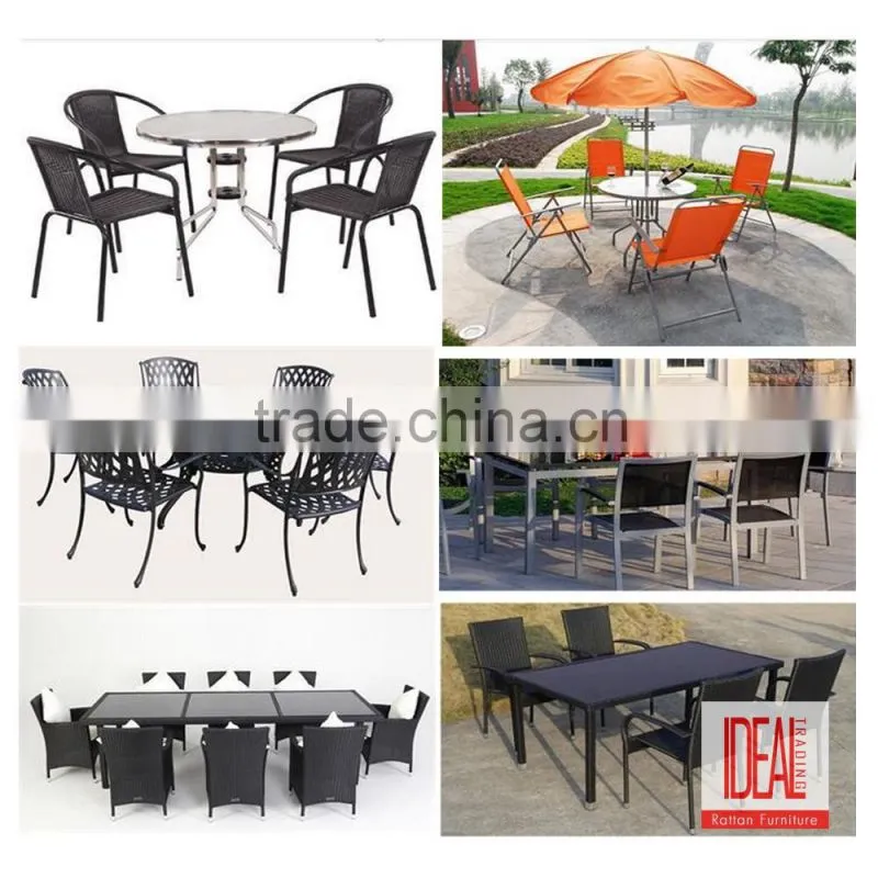 China beach garden table and chair set furniture of rattan