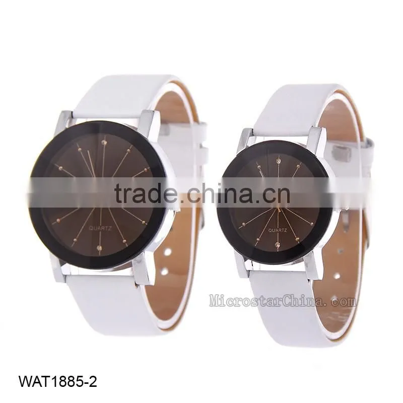 Luxury Women Fashion Leather Band Quicksand Crystal Quartz Watch