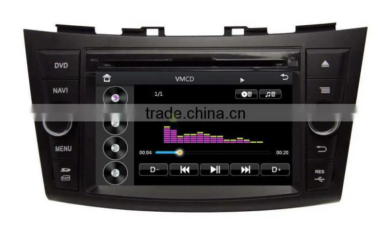 car dvd player multimedia for Suzuki Swift car dvd player support GPS, bluetooth, steer wheel control, TV, FM/AM, RDS, SD