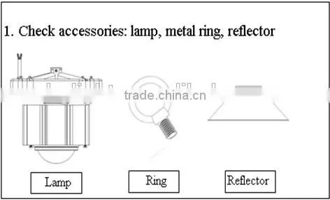 day white 4500K LED high bay light Cree XML & Meanwell driver