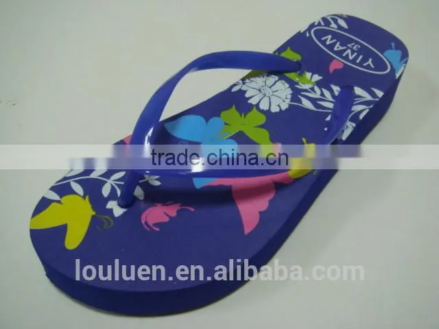 663 LOULUEN Wholesale Women Fashional EVA Wedge Flip Flop Sandals