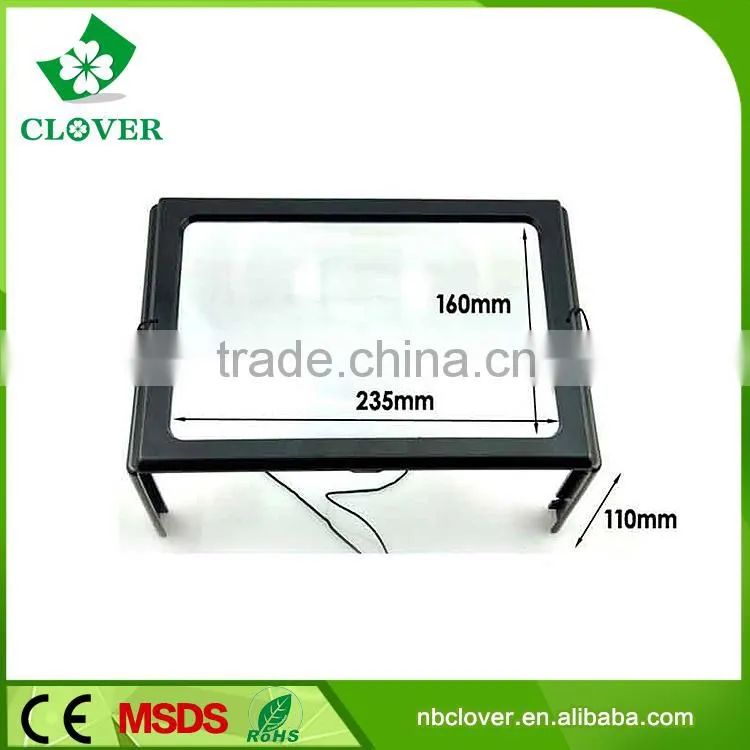 Table lamp plastic material large magnifying glass