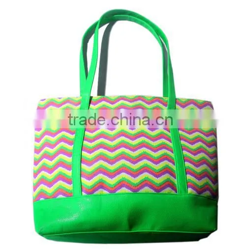 Wholesale Canvas Beach Bag,Chevron Beach Tote Bags