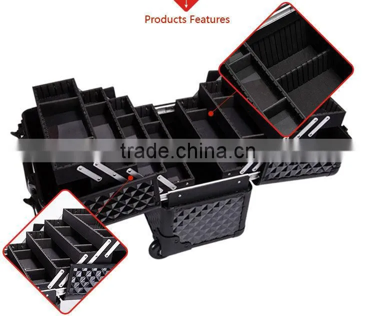 High Quality Lovely Aluminum Makeup Vanity Box With Lock