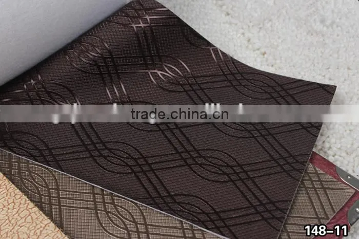 PVC leatherette material for furniture and upholstery, wallpaper usage
