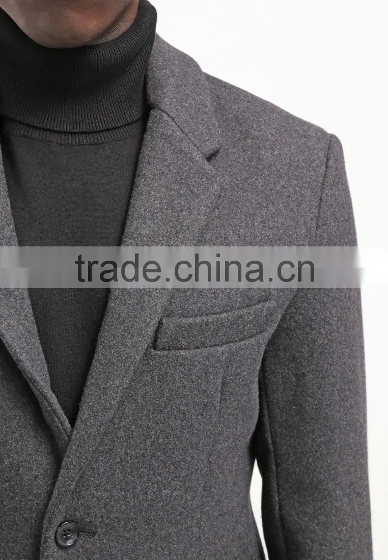 China Factory Custom Designer Winter Men's Wool Coats