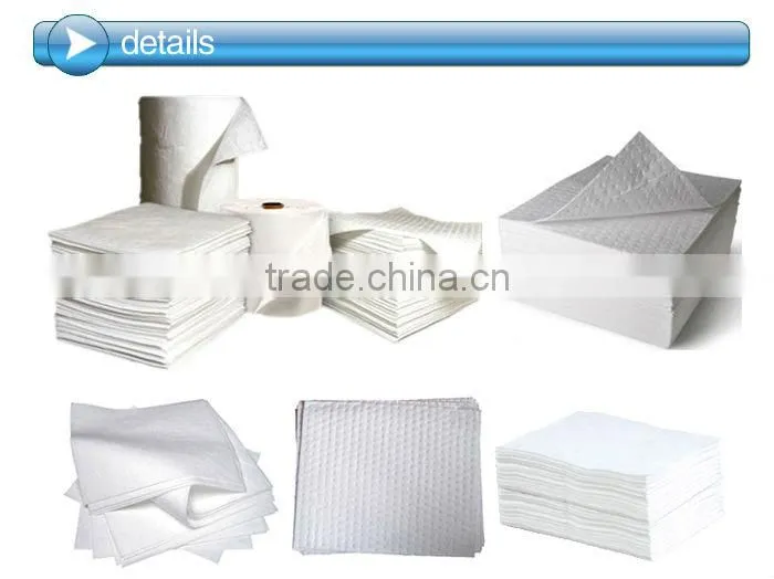 PP oil spill control mats