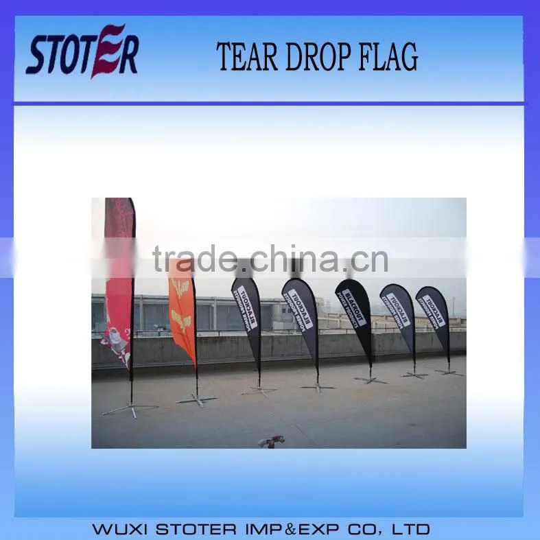 Big Size Outdoor Display Teardrop Flag