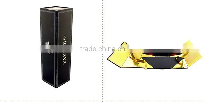 paper wine box with folded the lid