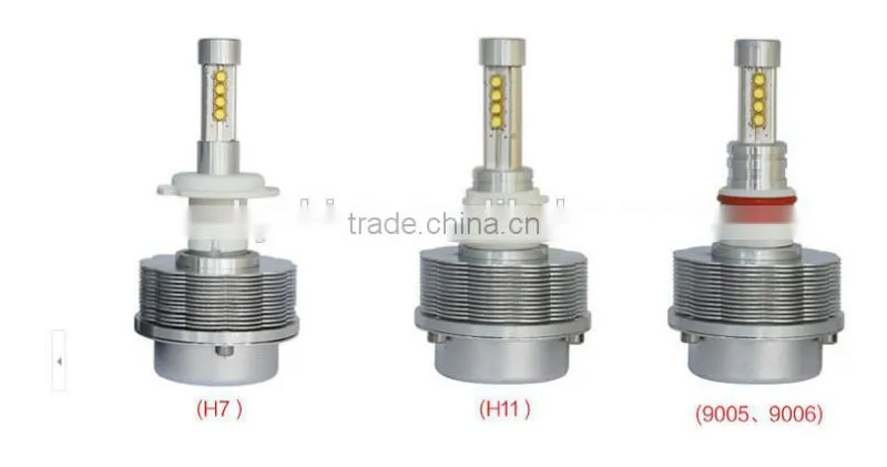 2015 Brand New 30w 3000lm 12v 24v H1/H3/H4/H7/H8/H9/H11/9005/9006 2S high power led headlight bulb